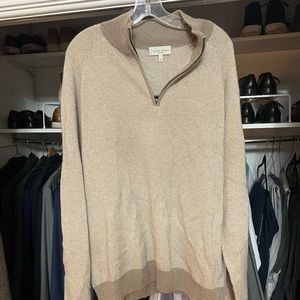 Like New Neiman Marcus Cashmere Zip Sweater XXL